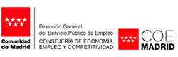 Comunidad de Madrid. Dirección General del Servicio Público de Empleo. Consejería de Economía, Empleo y Competitividad. COE Madrid.